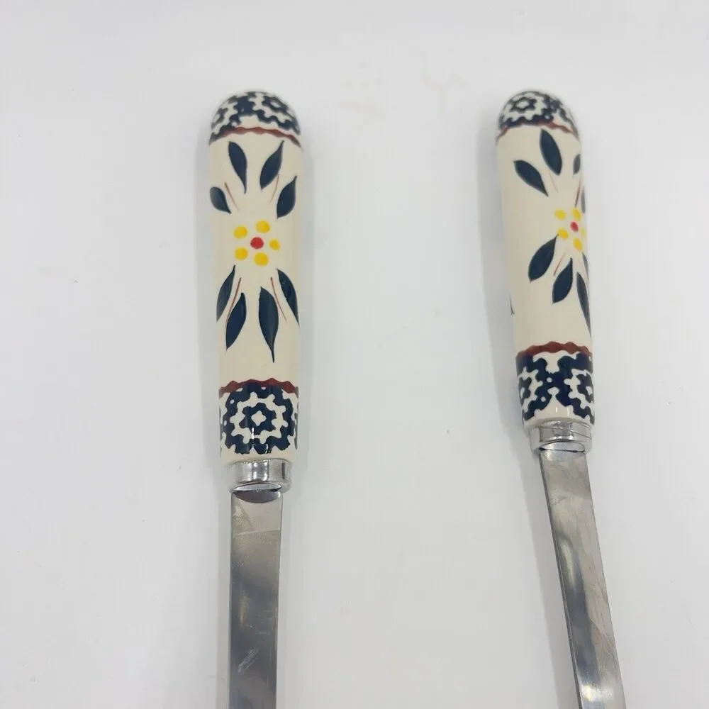 Temp-tations Salad Tongs,Serving Utensil,BLACK,Stainless Steel,Ceramic